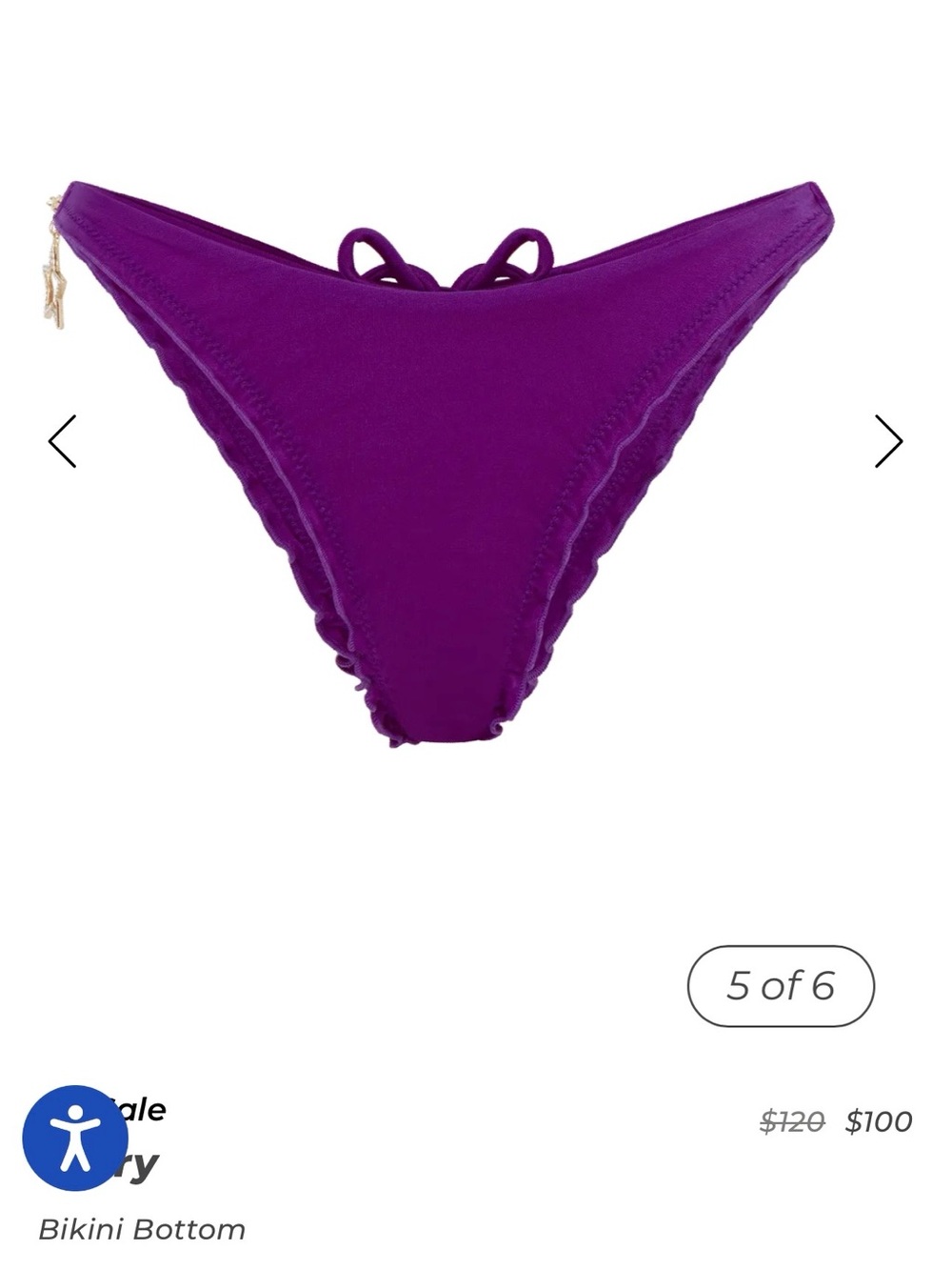 Agent Provocateur Berry Bikini Size AP 3 - Picture 8 of 9